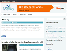 Tablet Screenshot of akademiaprodukcji.pl